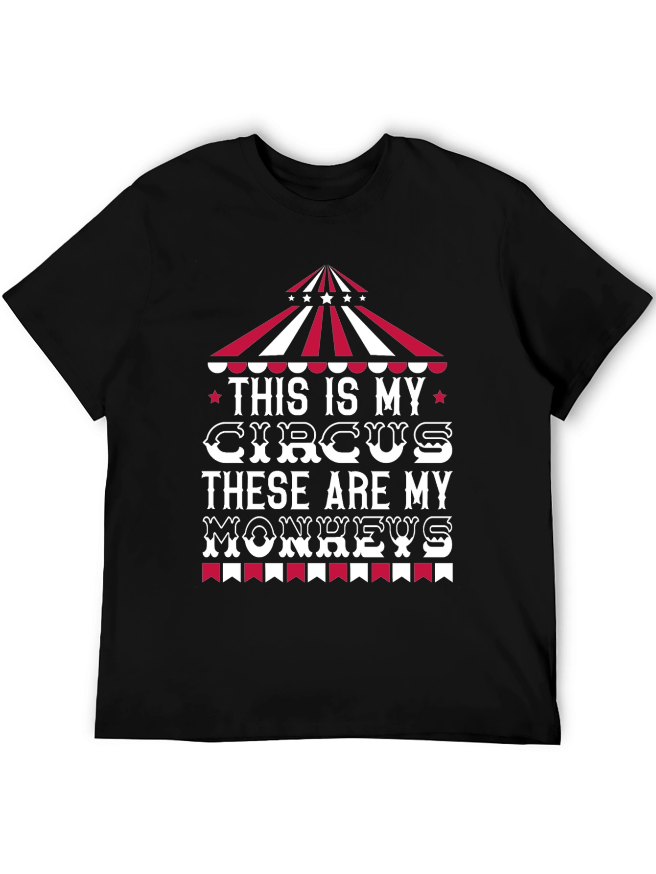 Circus Monkeys Graphic Tee - Funny Mens T-Shirt