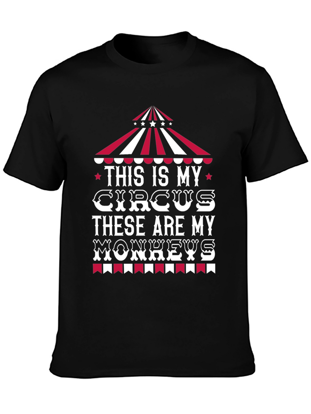 Circus Monkeys Graphic Tee - Funny Mens T-Shirt