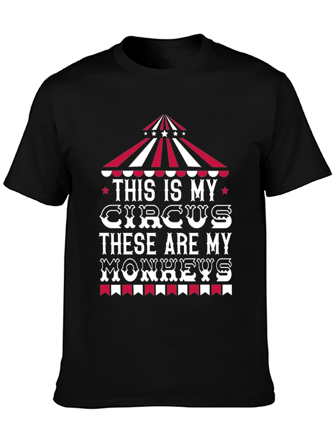 Circus Monkeys Graphic Tee - Funny Mens T-Shirt