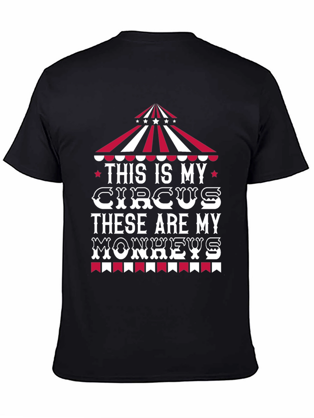 Circus Monkeys Graphic Tee - Funny Mens T-Shirt