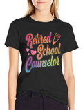 Retired School Counselor Graphic T-Shirt