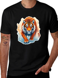 Tiger Graphic T-Shirt - Fierce Animal Design
