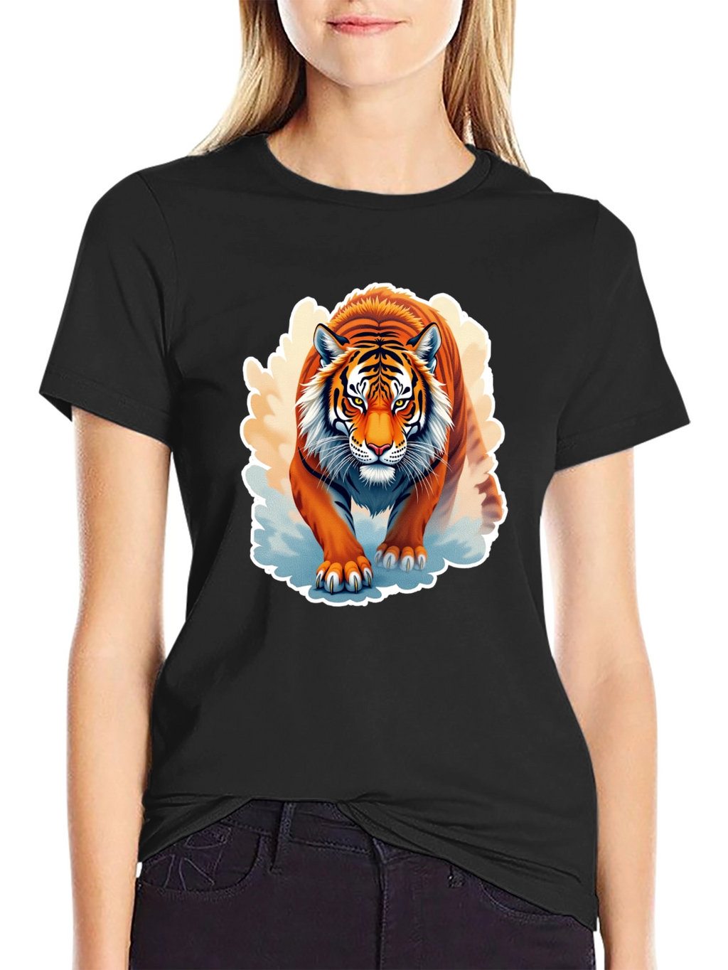 Tiger Graphic T-Shirt - Fierce Animal Design