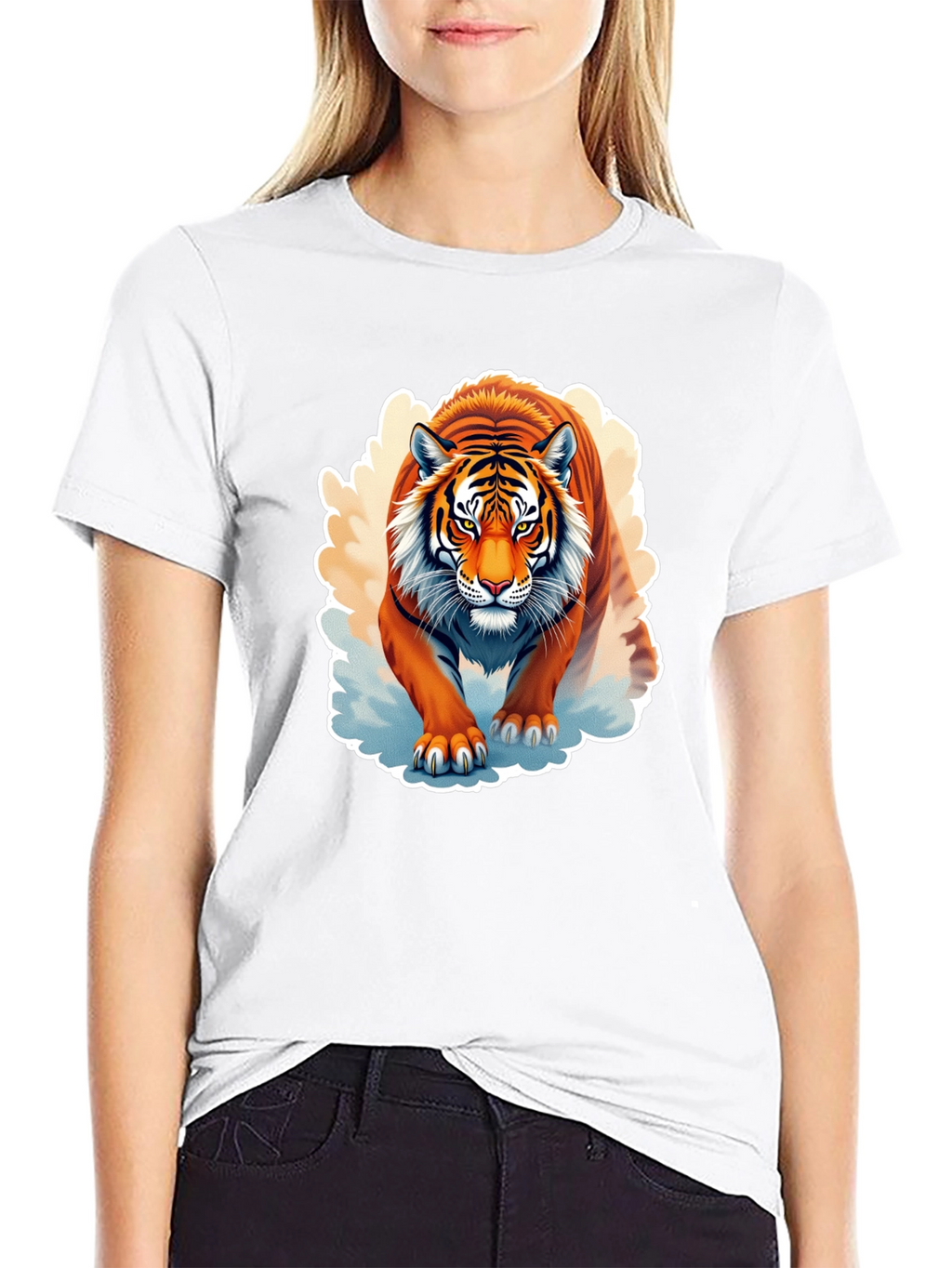 Tiger Graphic T-Shirt - Fierce Animal Design
