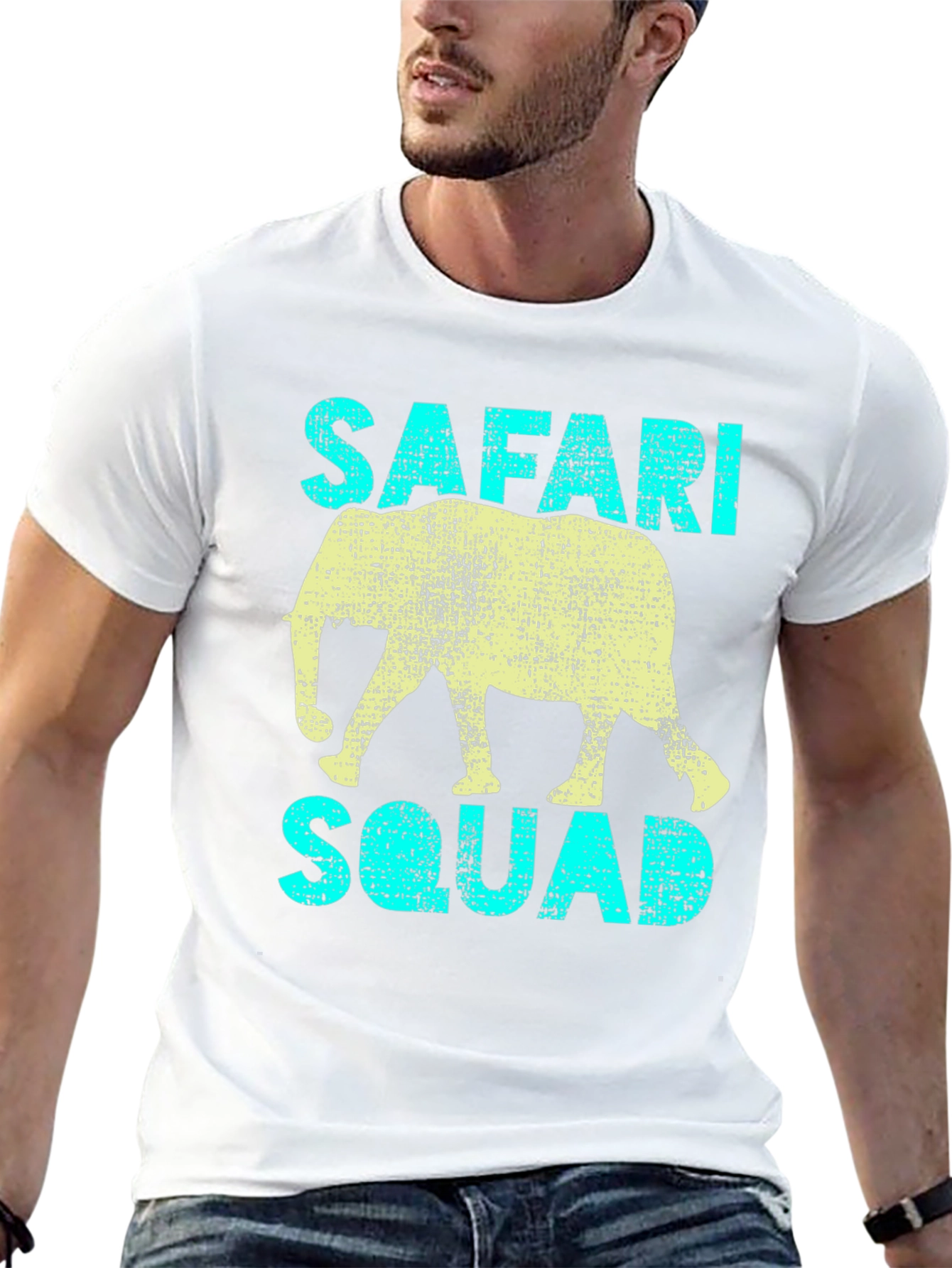 Safari Squad T-Shirt - Elephant Graphic Tee