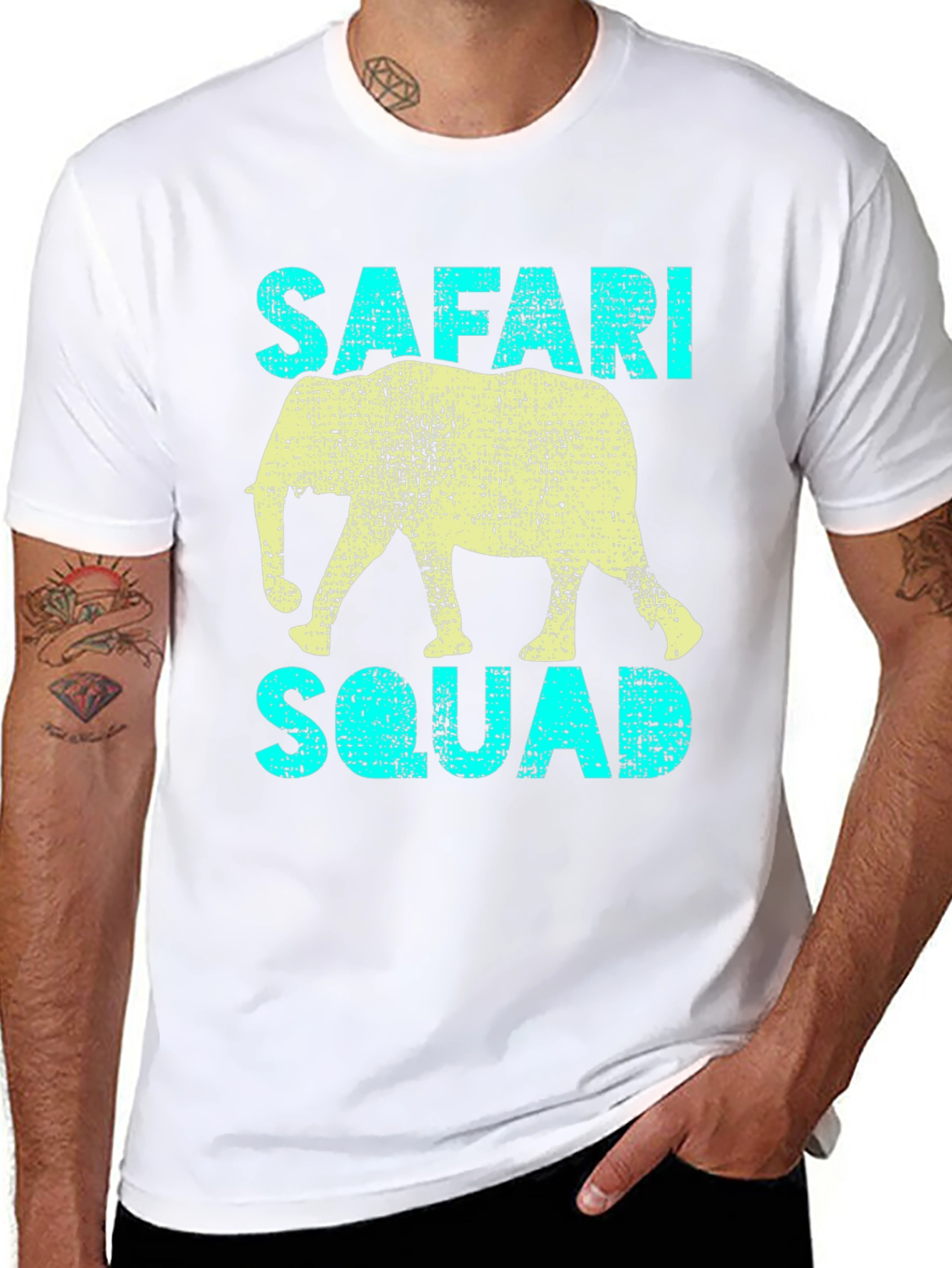 Safari Squad T-Shirt - Elephant Graphic Tee