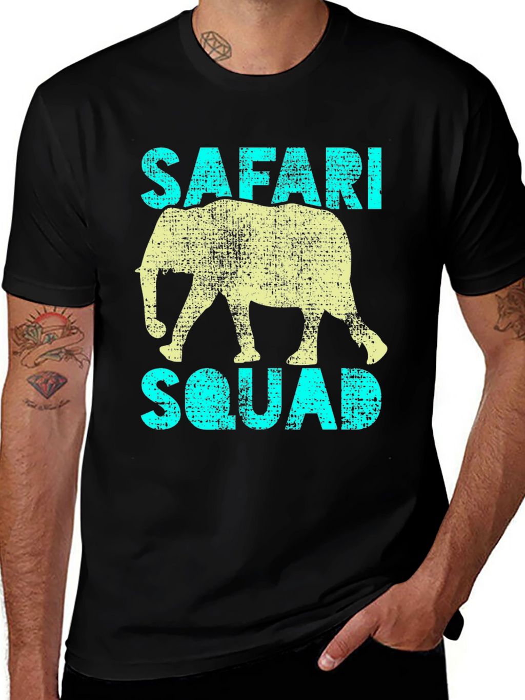 Safari Squad T-Shirt - Elephant Graphic Tee