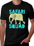 Safari Squad T-Shirt - Elephant Graphic Tee