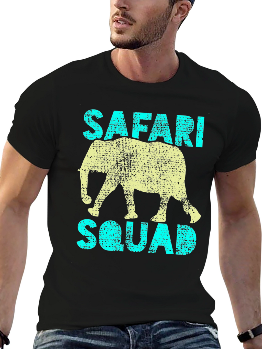 Safari Squad T-Shirt - Elephant Graphic Tee