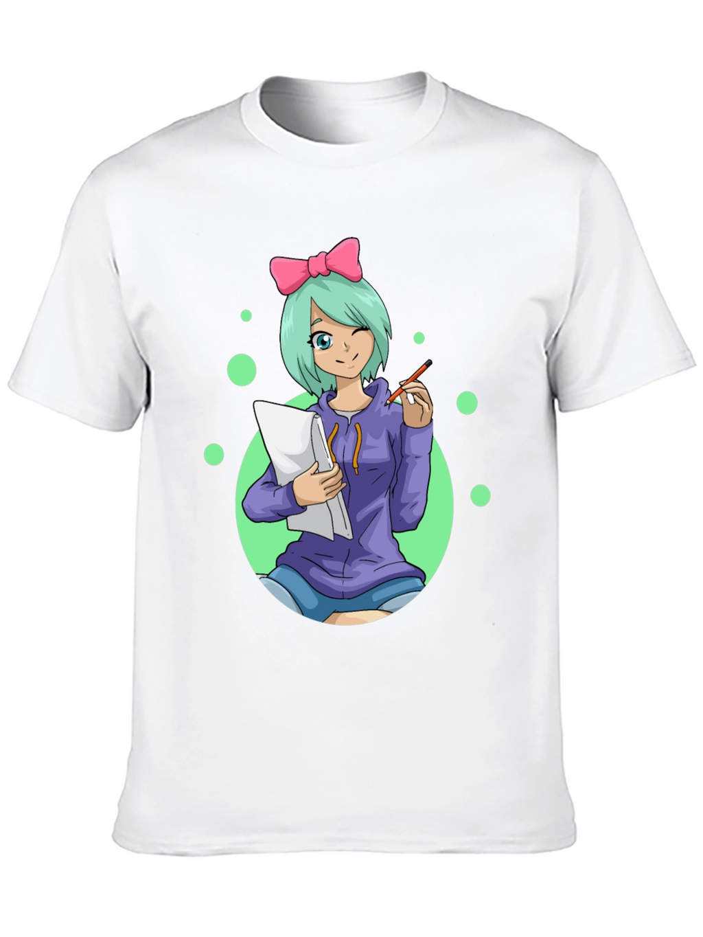 Anime Artist Black T-Shirt