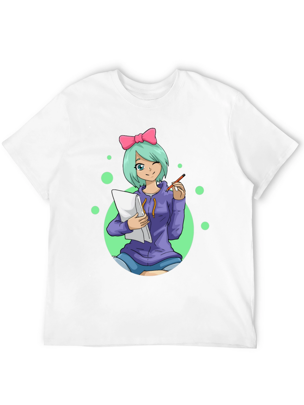 Anime Artist Black T-Shirt