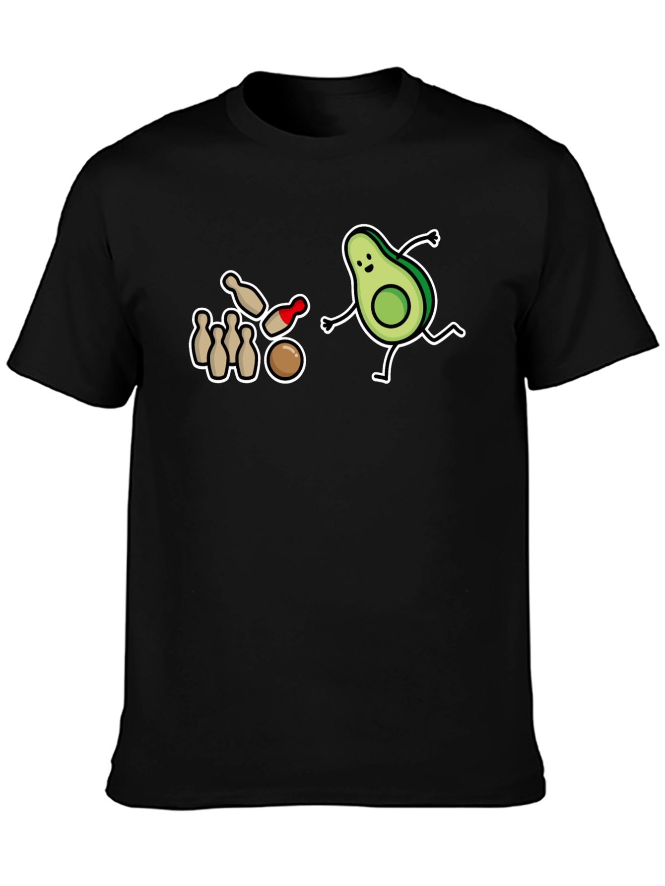 Avocado Bowling Strike T-Shirt