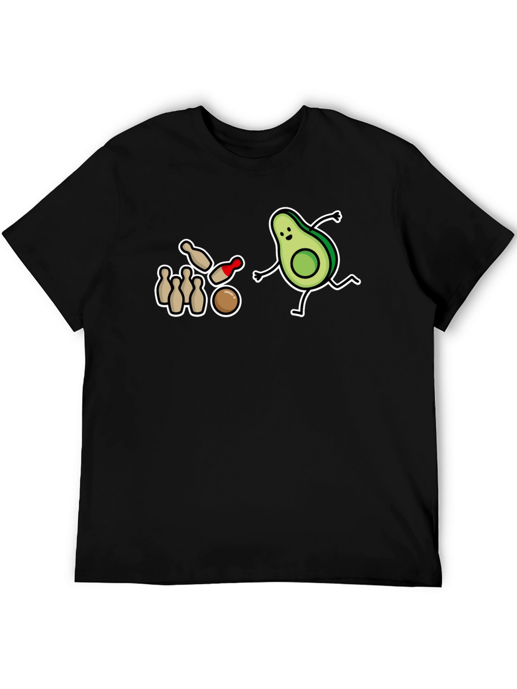 Avocado Bowling Strike T-Shirt