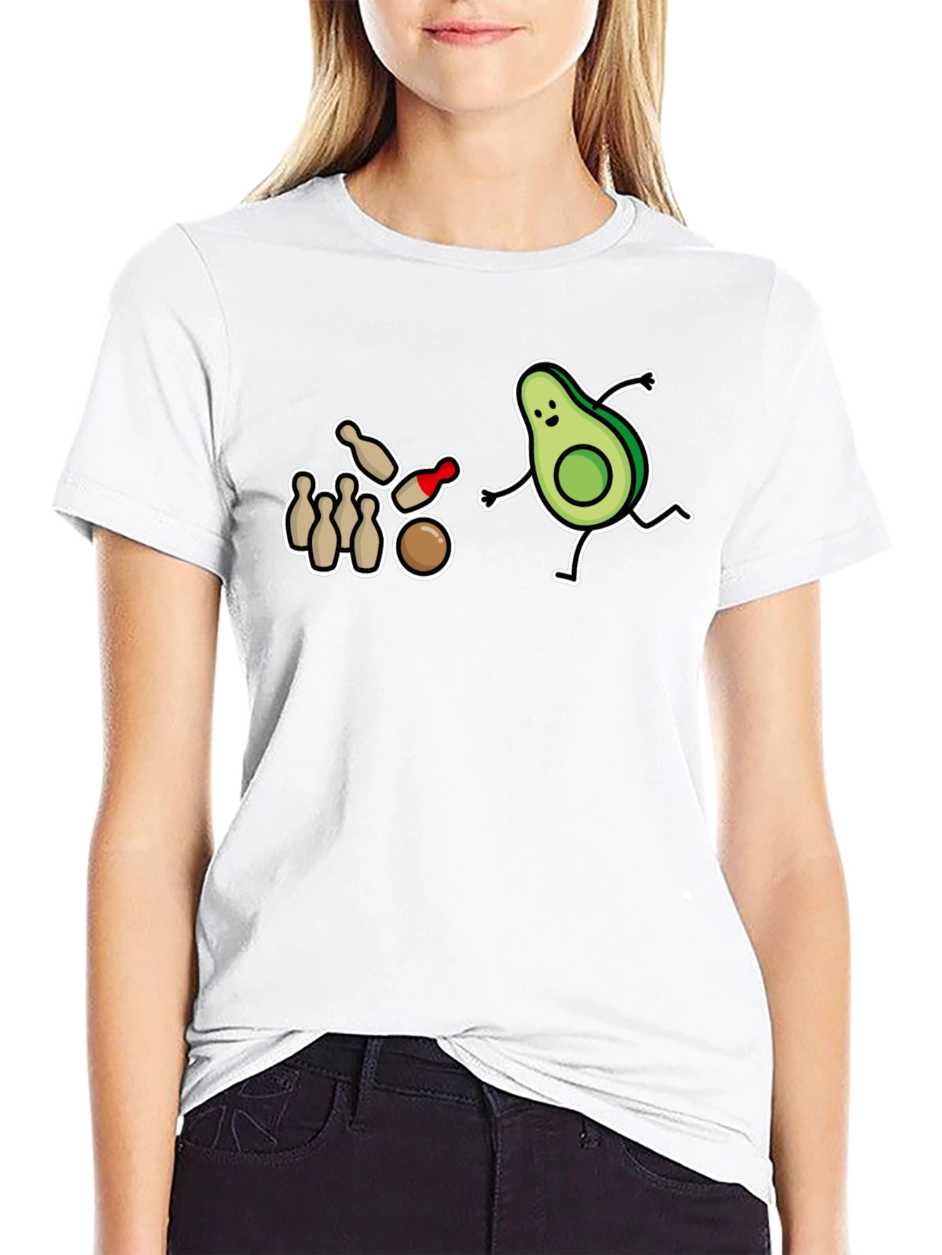 Avocado Bowling Strike T-Shirt