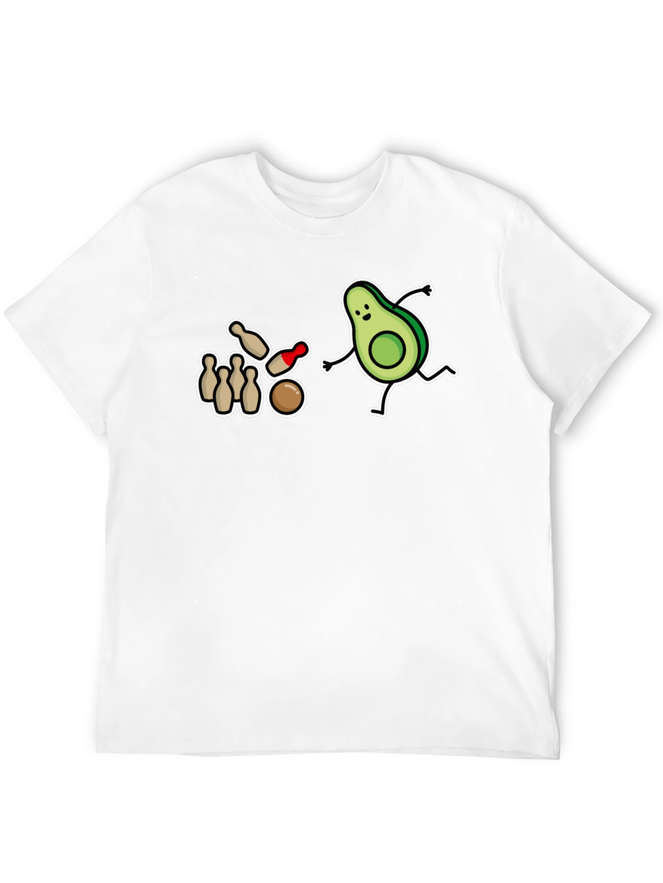 Avocado Bowling Strike T-Shirt