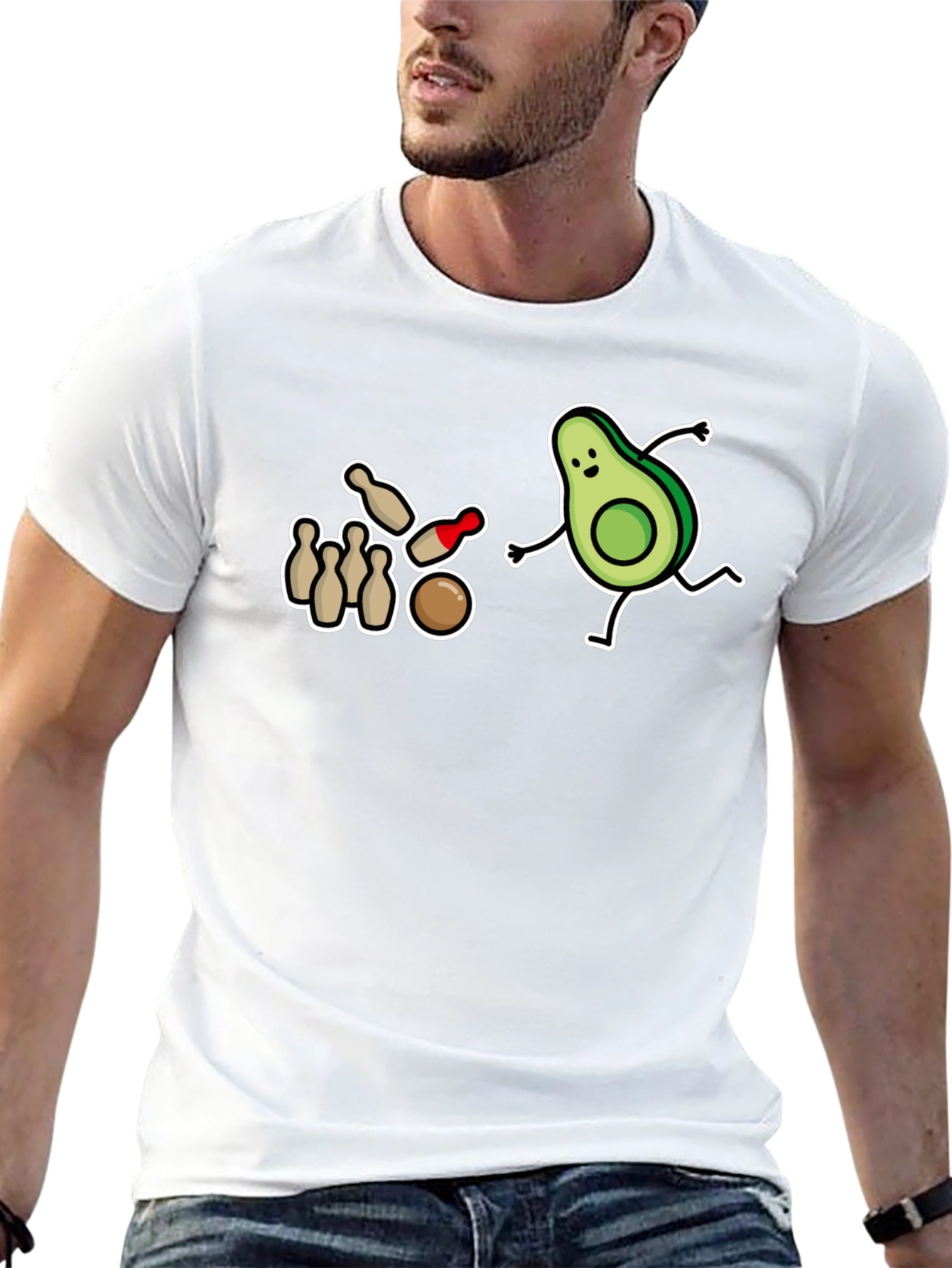 Avocado Bowling Strike T-Shirt