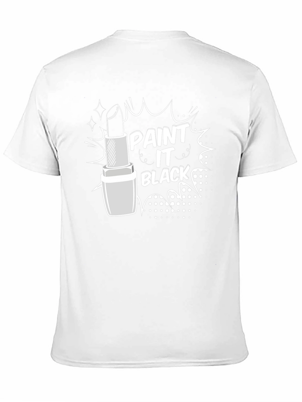 Paint It Black Lipstick Graphic T-Shirt