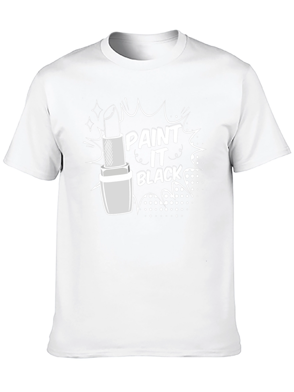 Paint It Black Lipstick Graphic T-Shirt