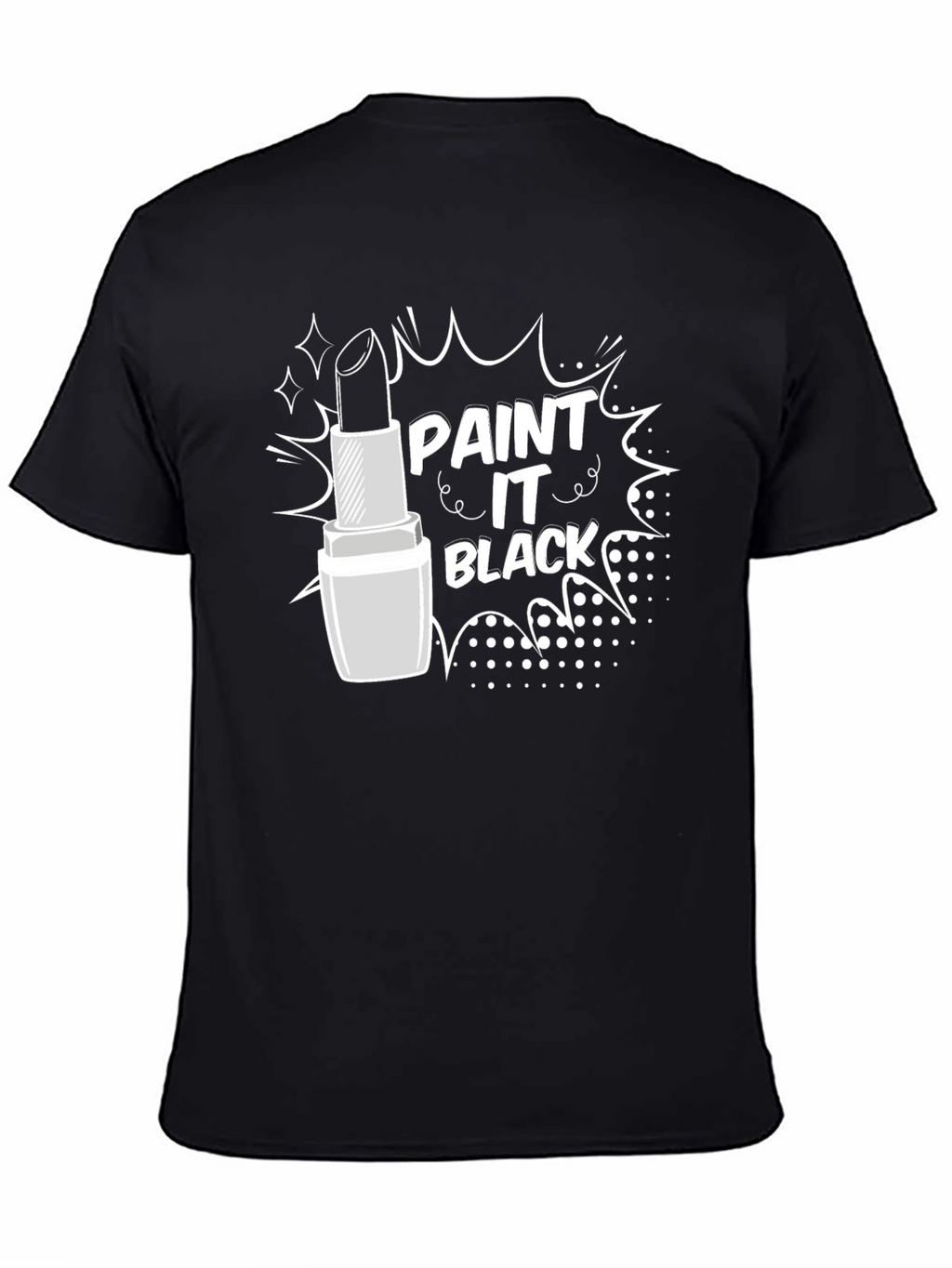 Paint It Black Lipstick Graphic T-Shirt