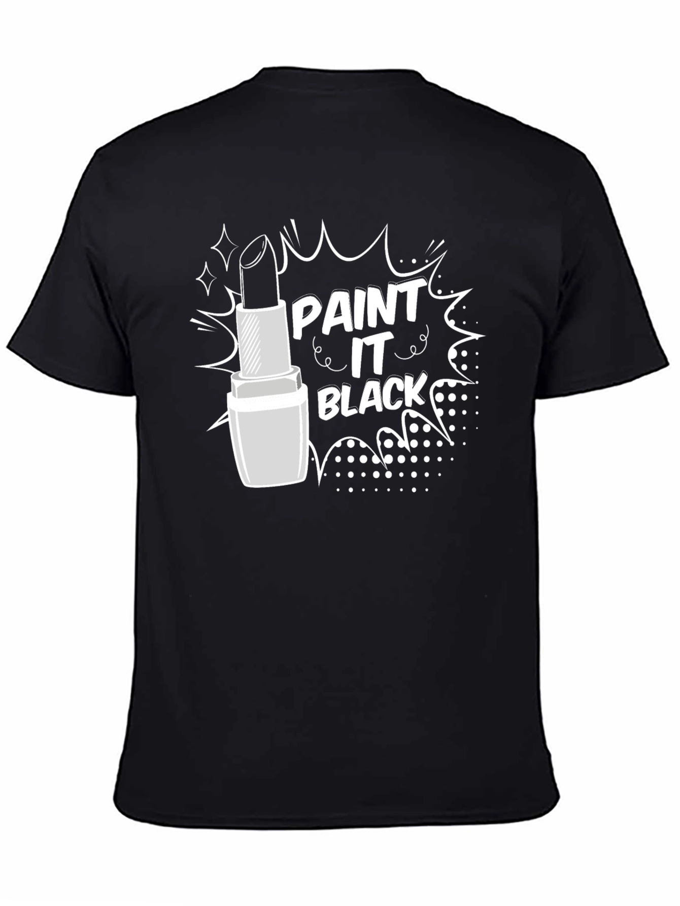 Paint It Black Lipstick Graphic T-Shirt