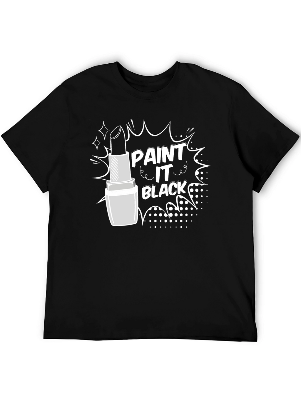 Paint It Black Lipstick Graphic T-Shirt