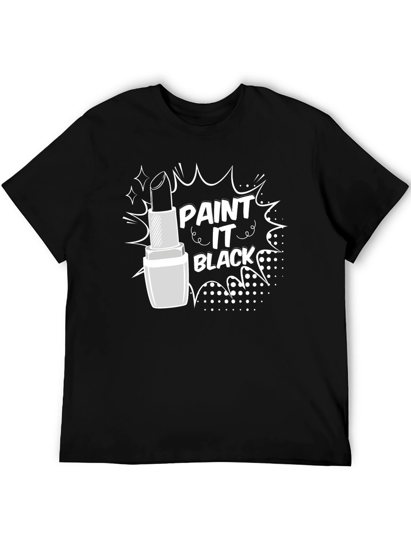 Paint It Black Lipstick Graphic T-Shirt