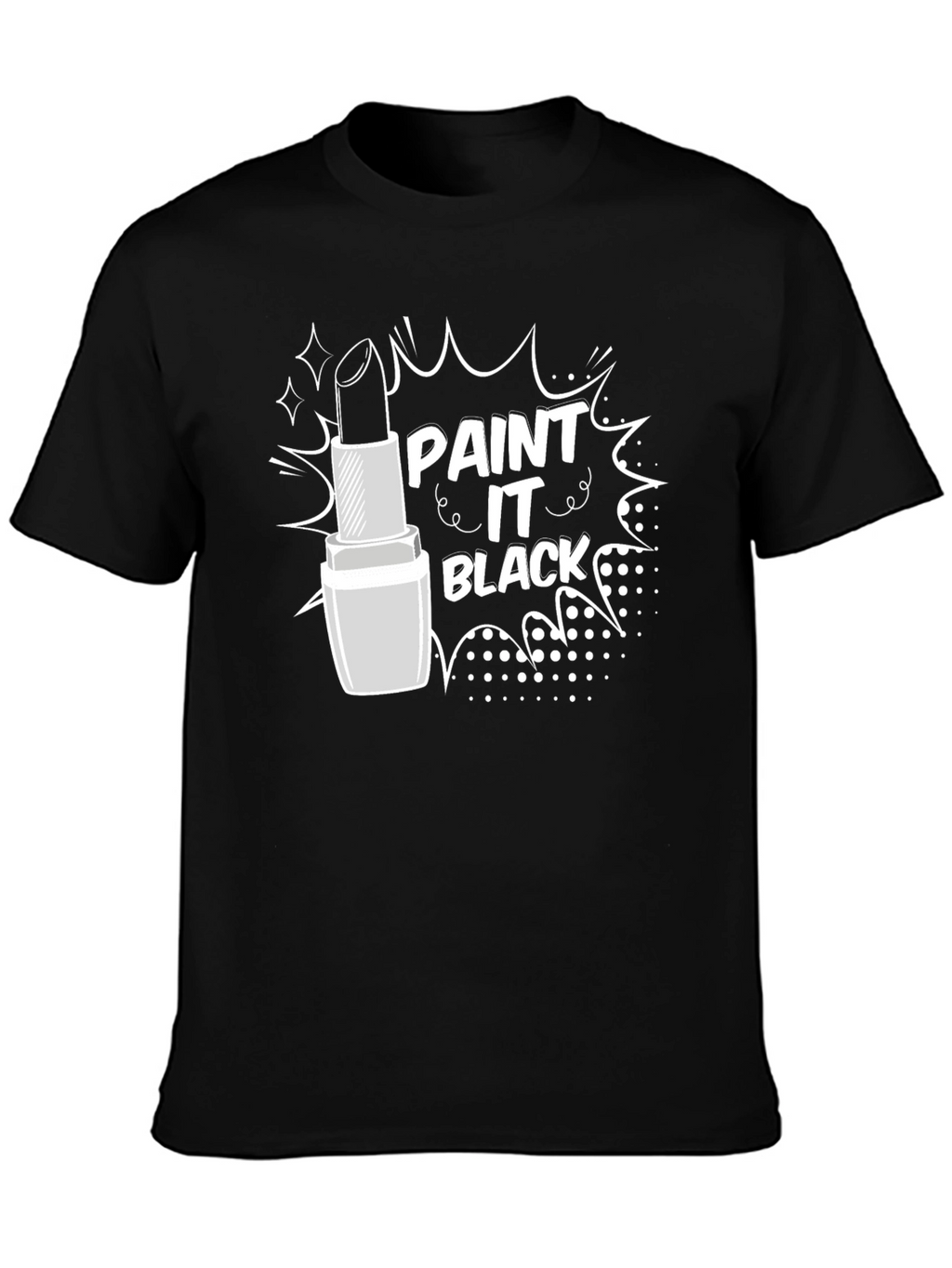 Paint It Black Lipstick Graphic T-Shirt