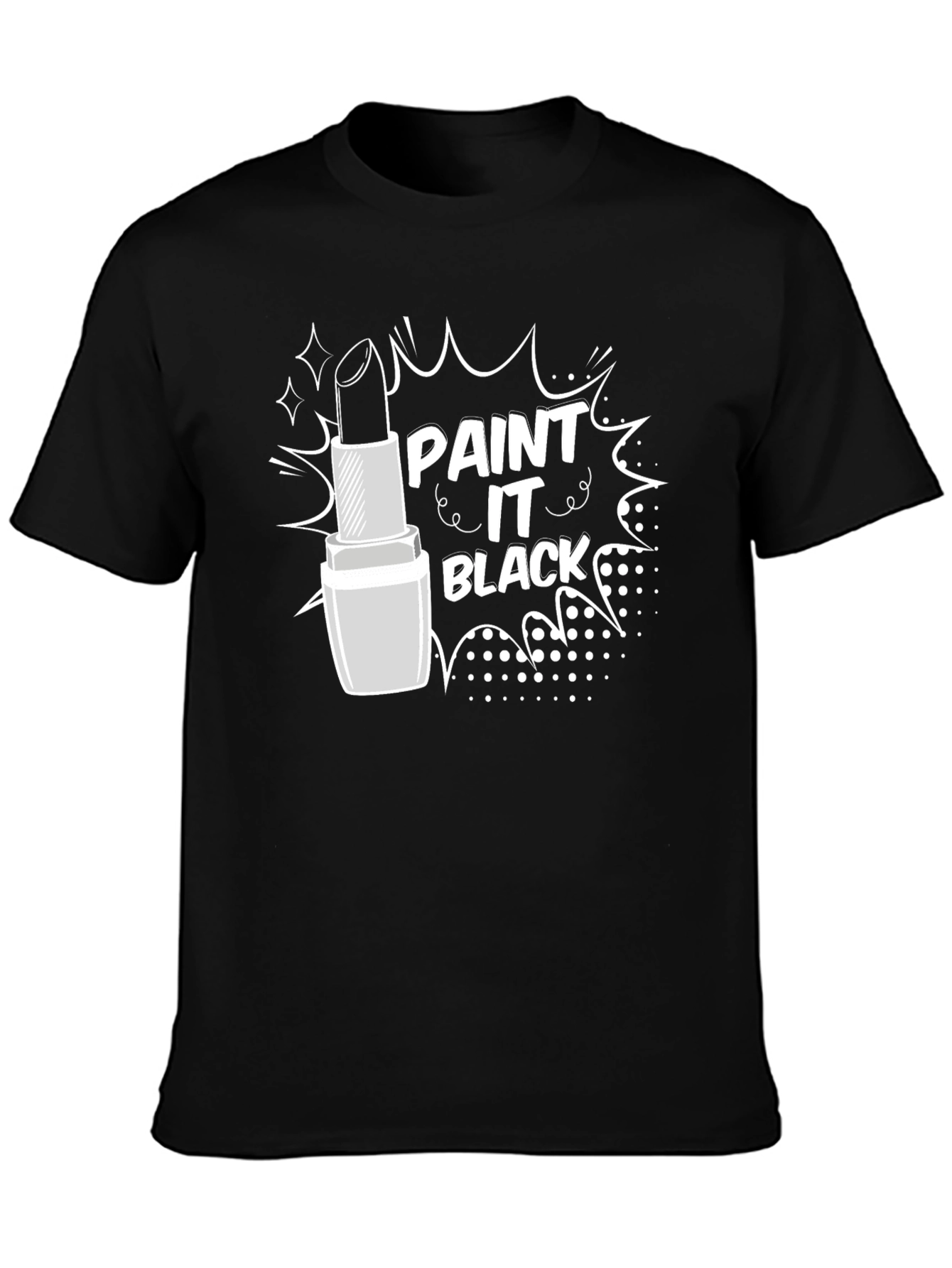 Paint It Black Lipstick Graphic T-Shirt