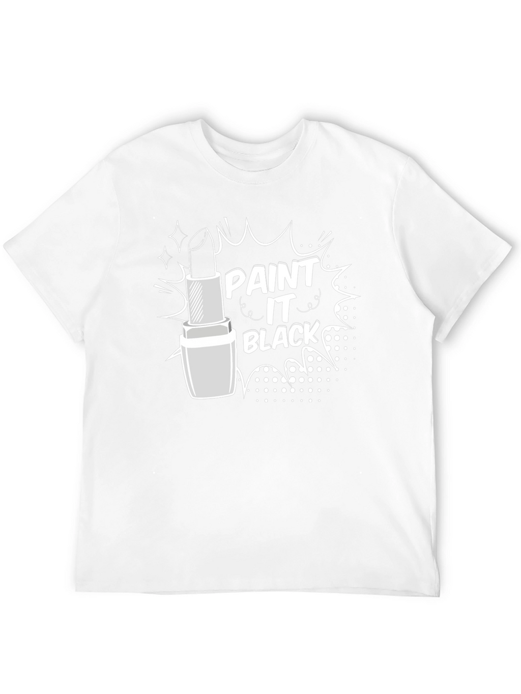 Paint It Black Lipstick Graphic T-Shirt
