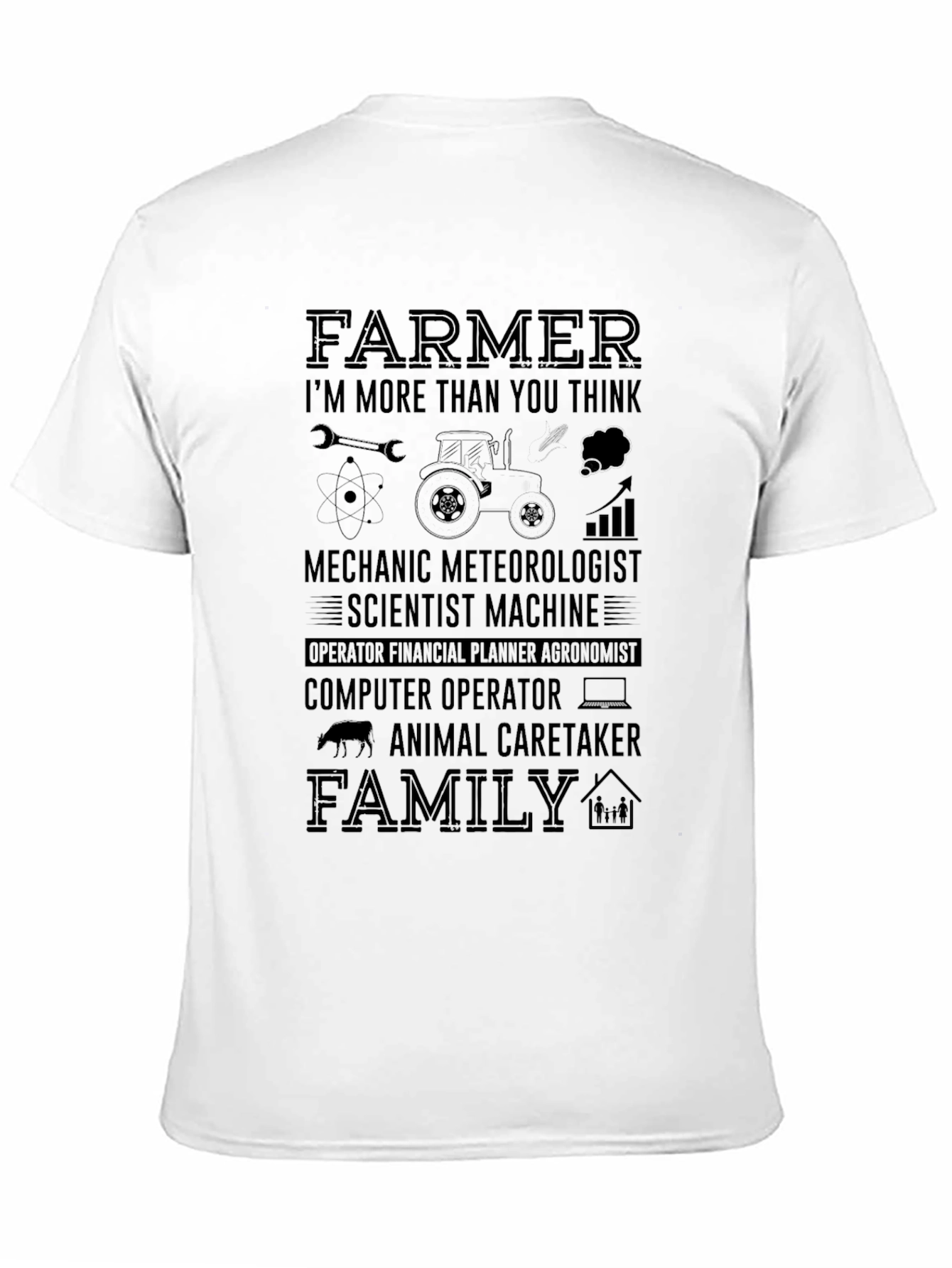 Farmer More Than You Think Black T-Shirt