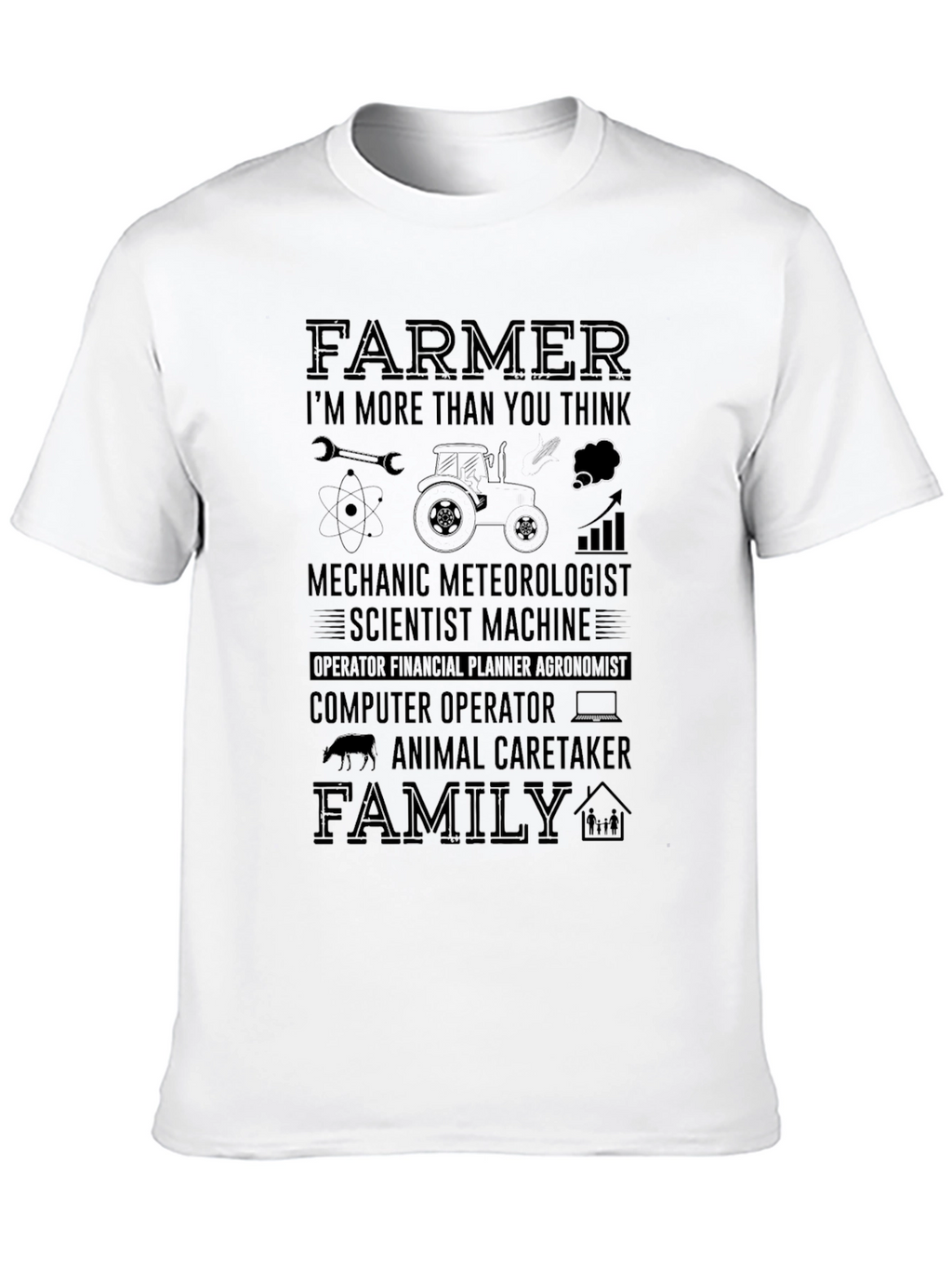 Farmer More Than You Think Black T-Shirt