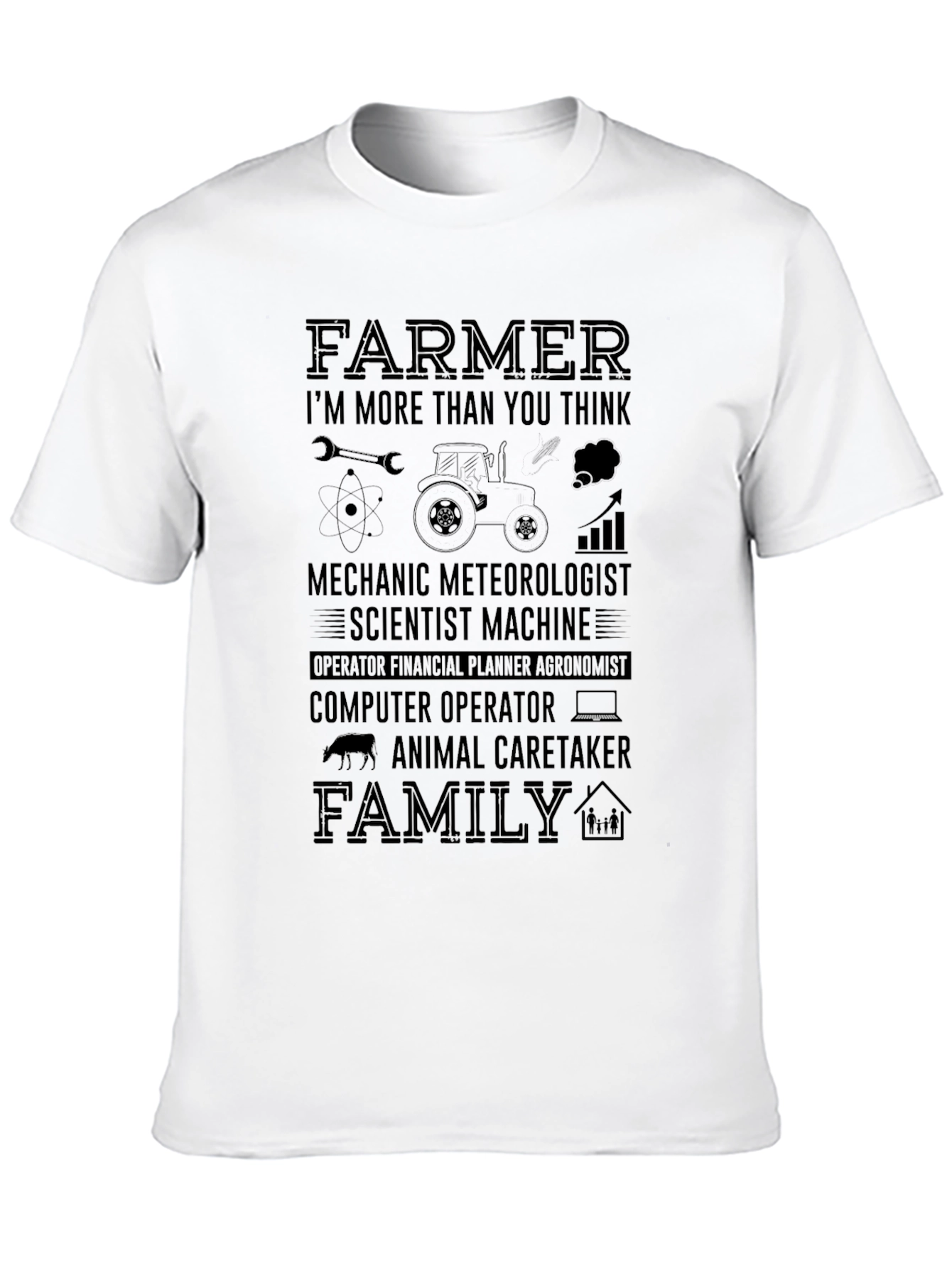 Farmer More Than You Think Black T-Shirt