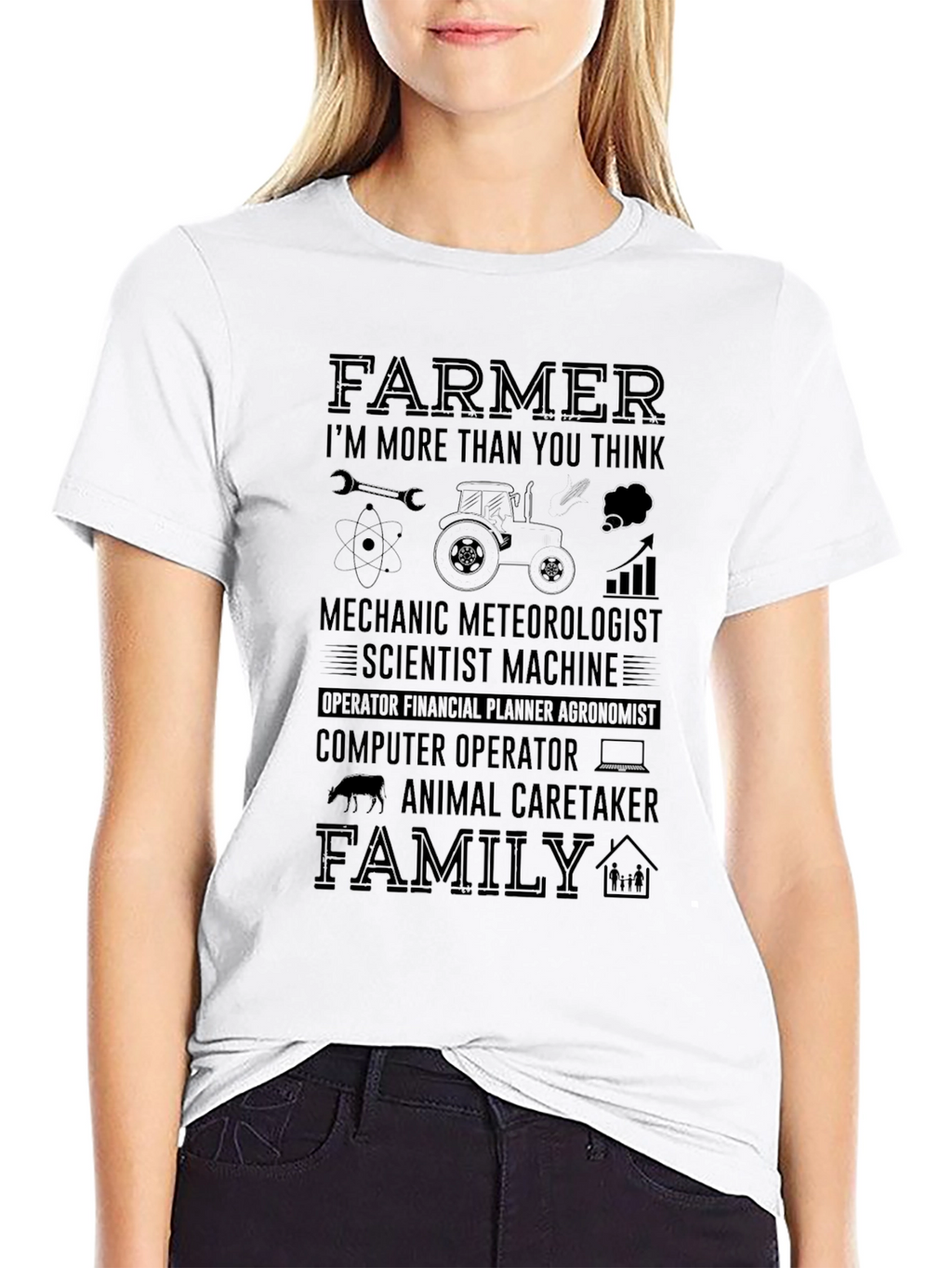 Farmer More Than You Think Black T-Shirt