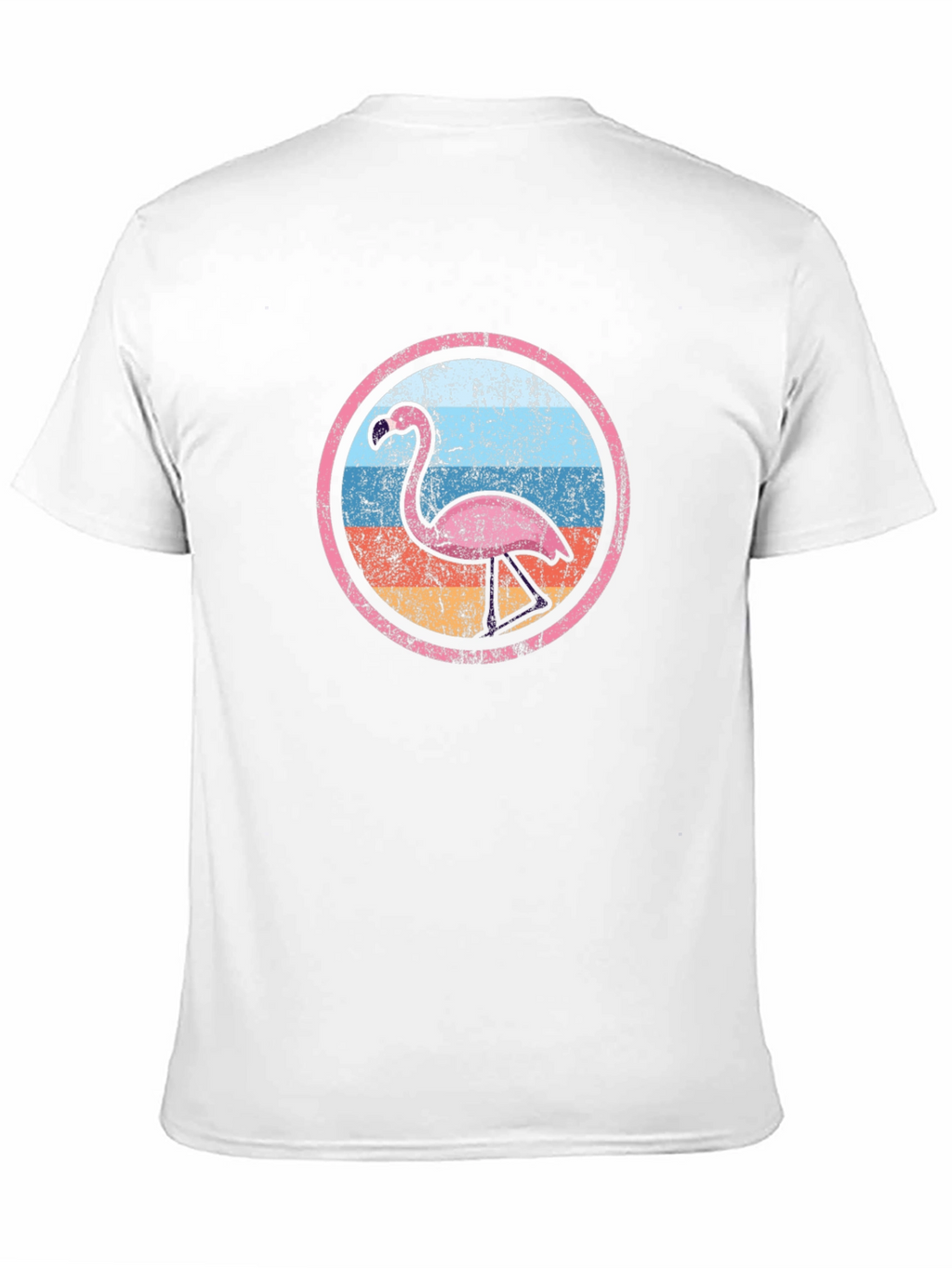 Retro Flamingo Circle Graphic Tee