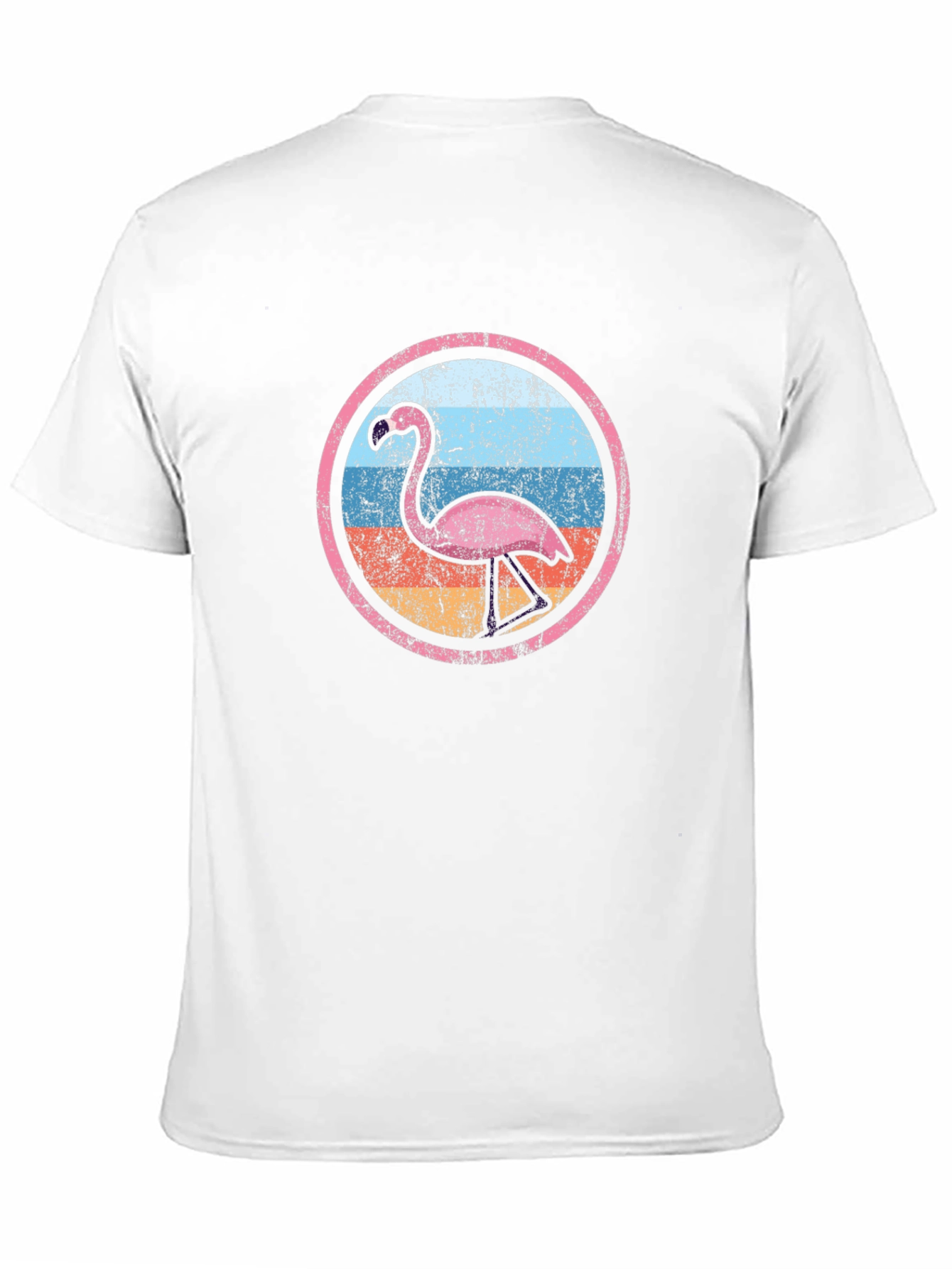Retro Flamingo Circle Graphic Tee