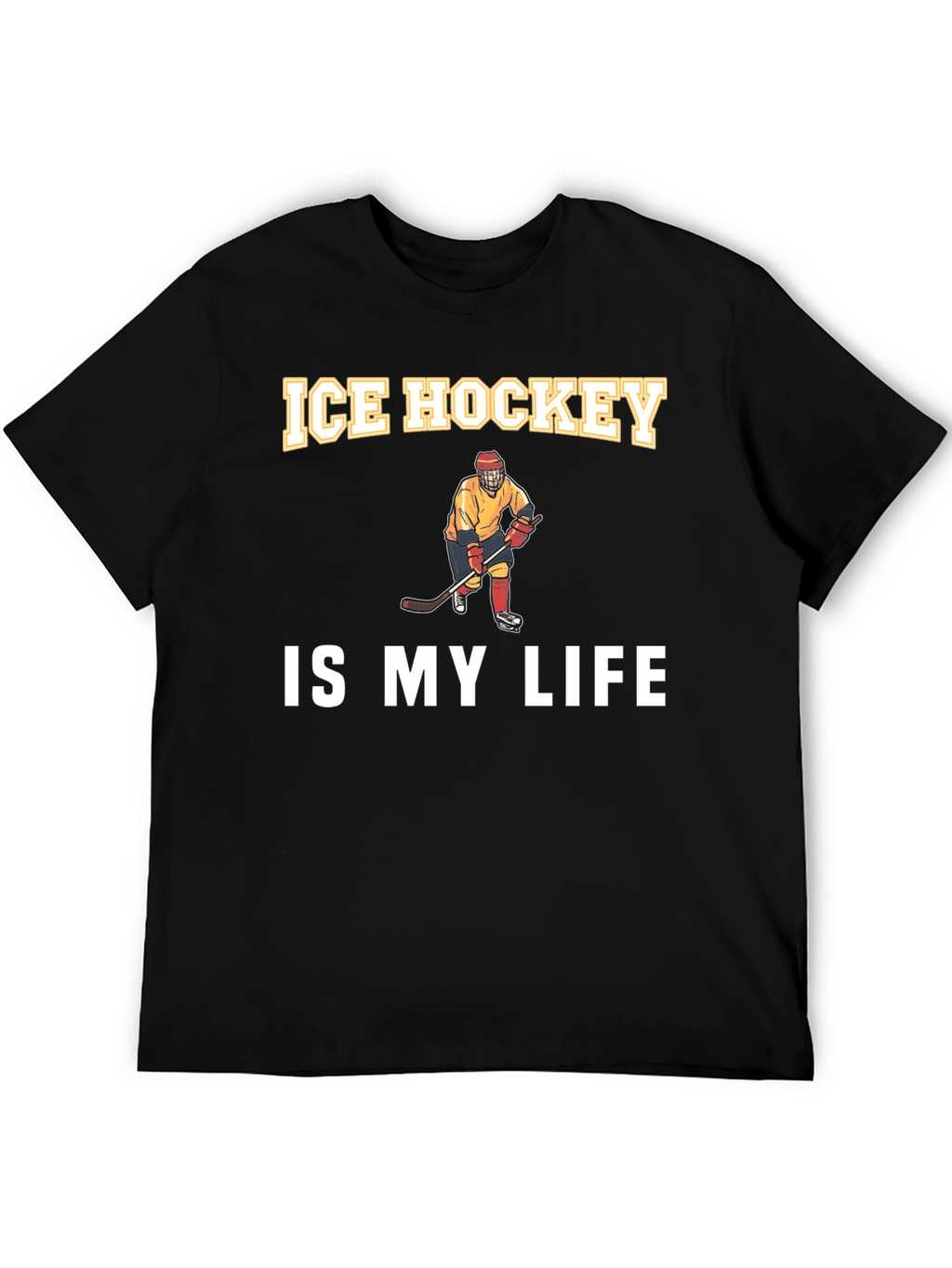 Ice Hockey is My Life Graphic Tee