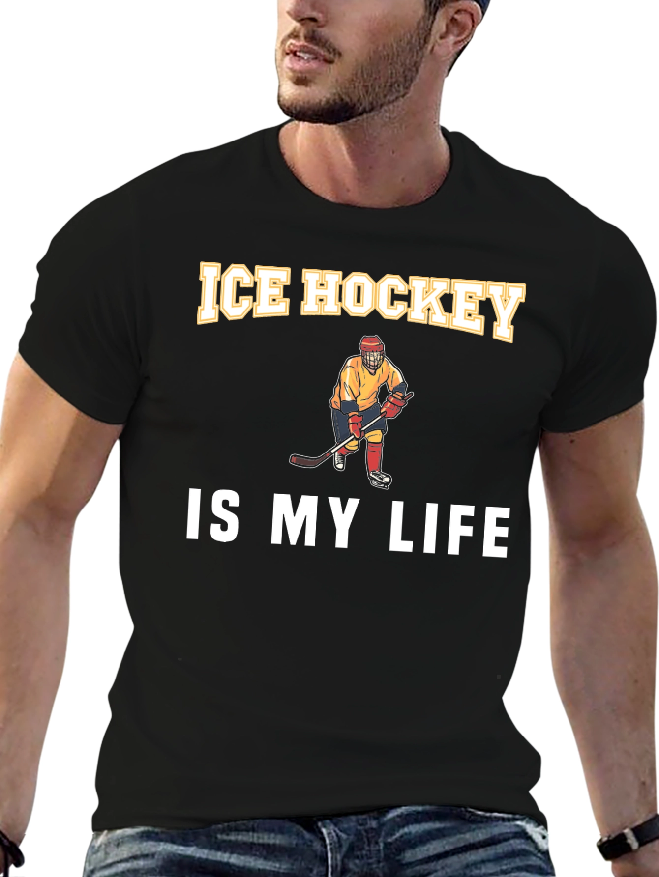Ice Hockey is My Life Graphic Tee