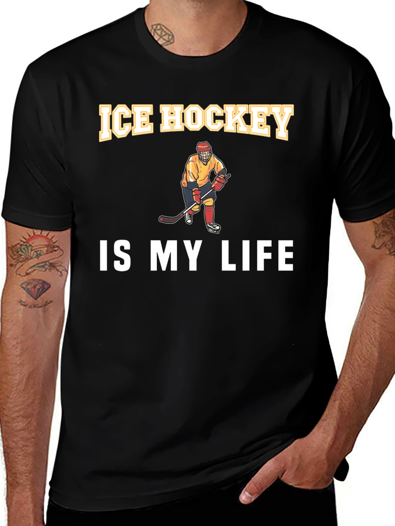 Ice Hockey is My Life Graphic Tee