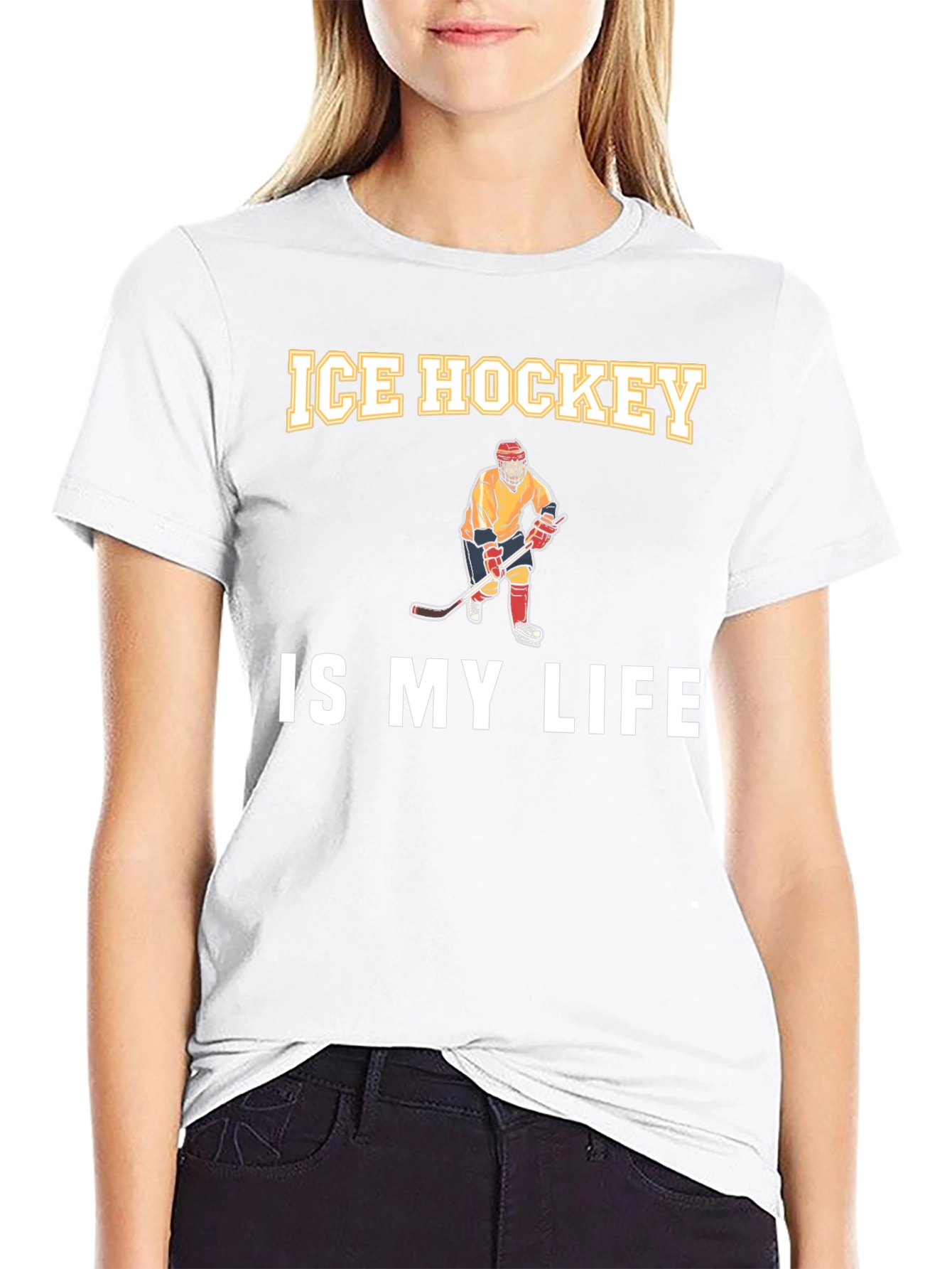 Ice Hockey is My Life Graphic Tee