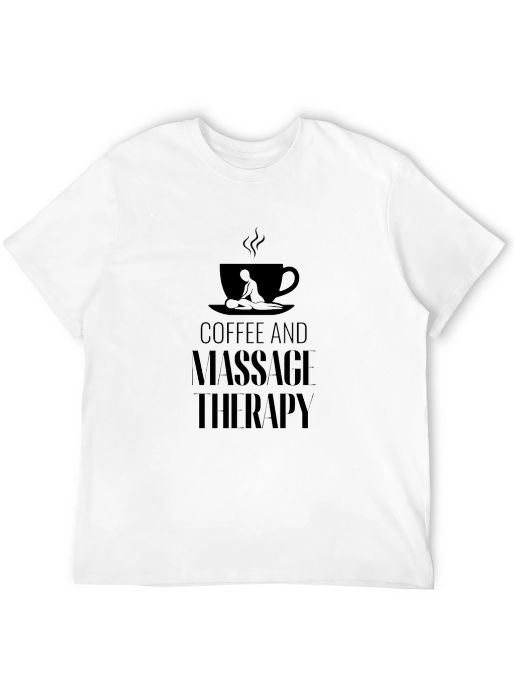 Coffee and Massage Therapy Black T-Shirt