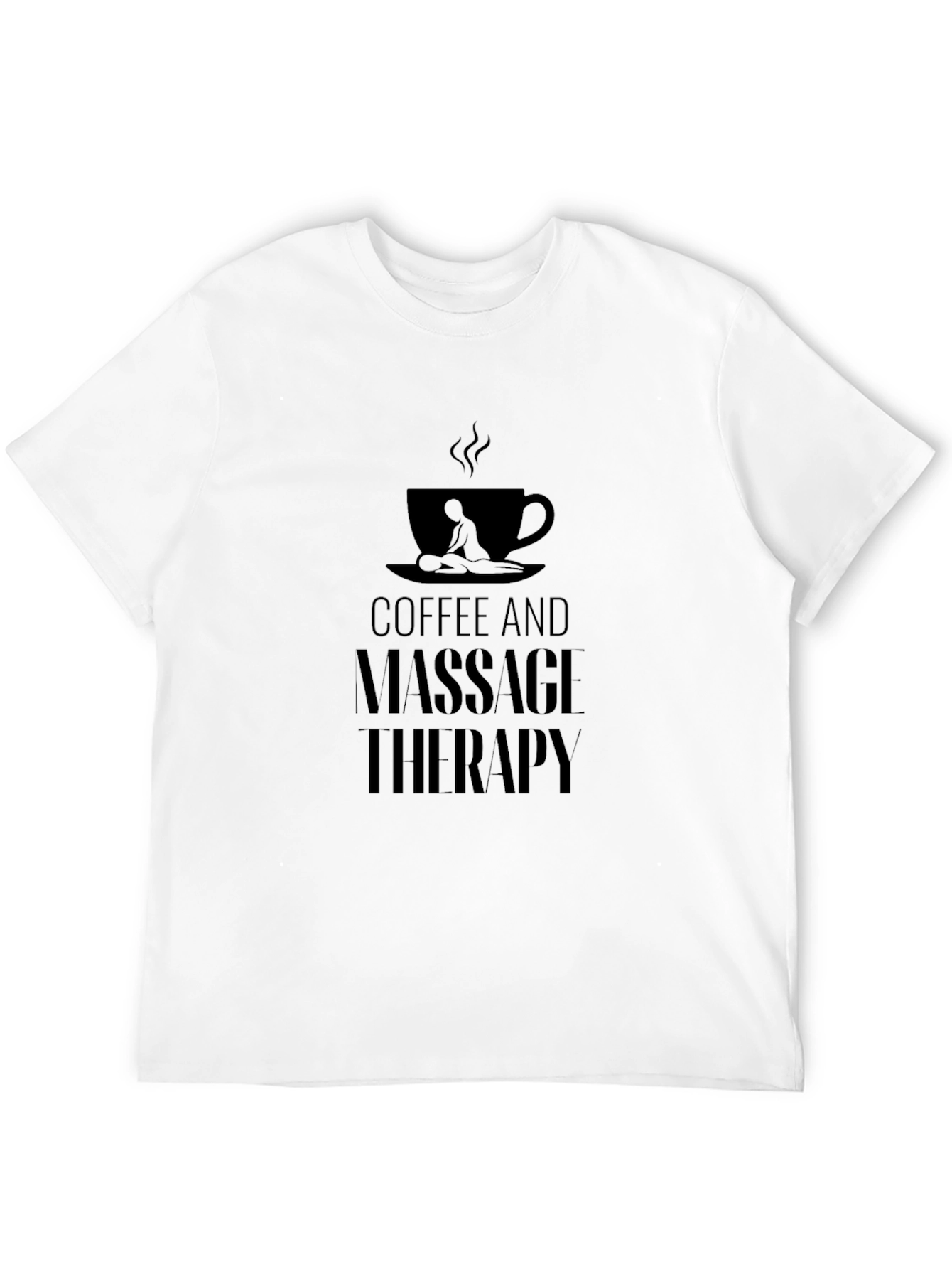 Coffee and Massage Therapy Black T-Shirt