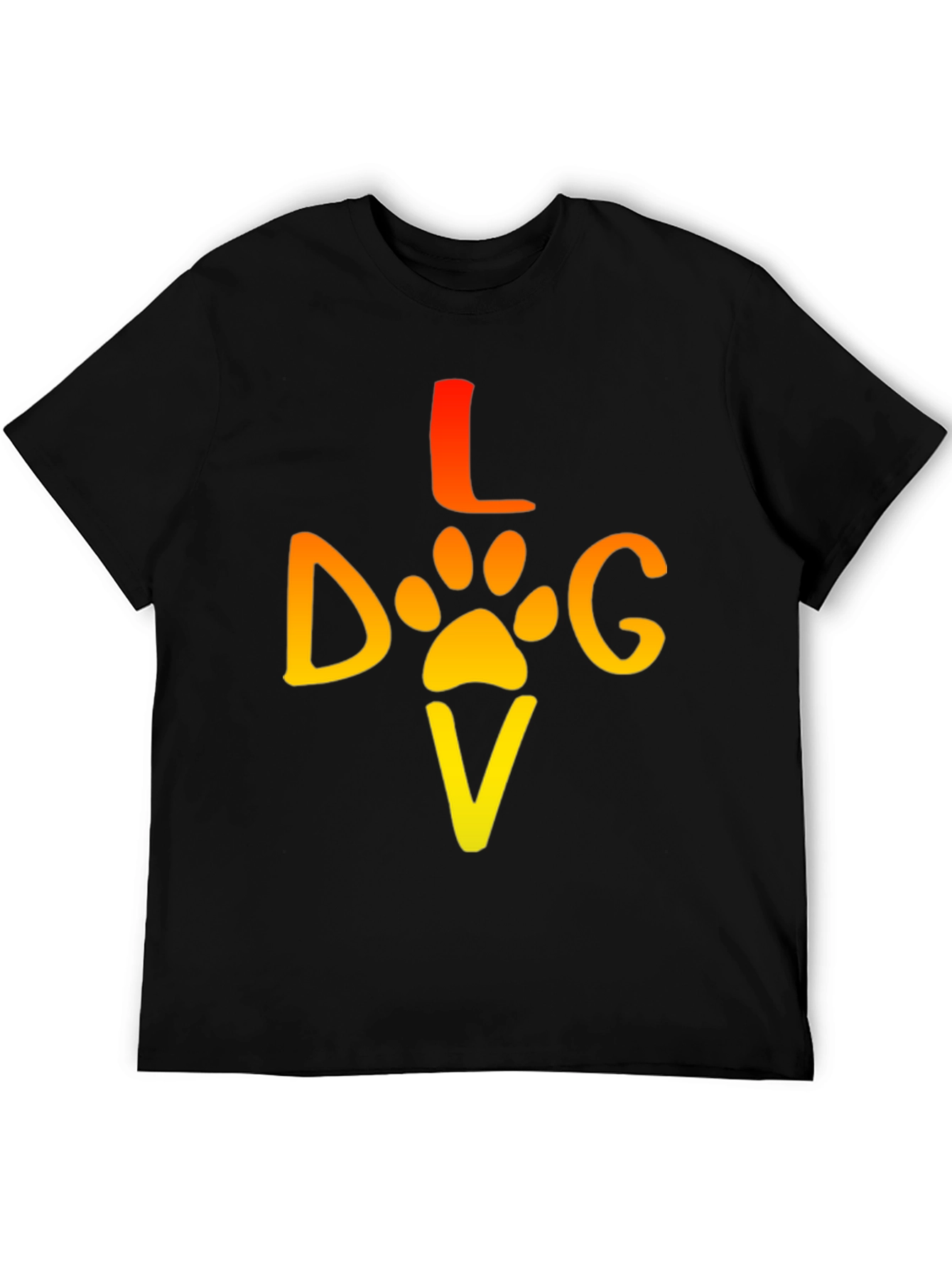 Love Dog T-Shirt - Paw Print Graphic