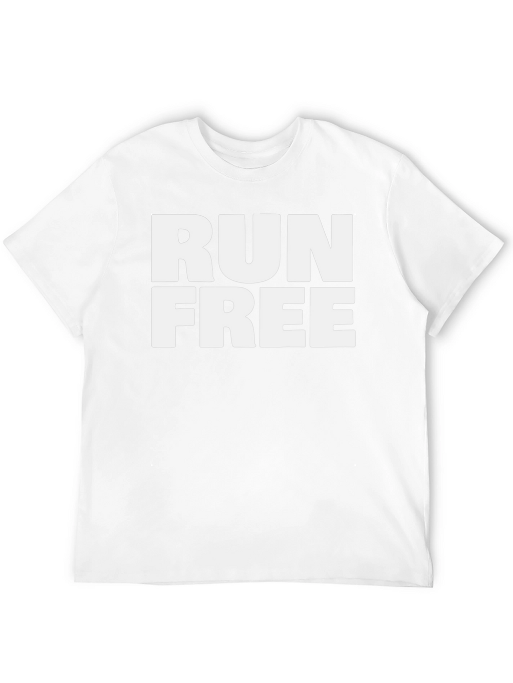Run Free Black Graphic T-Shirt