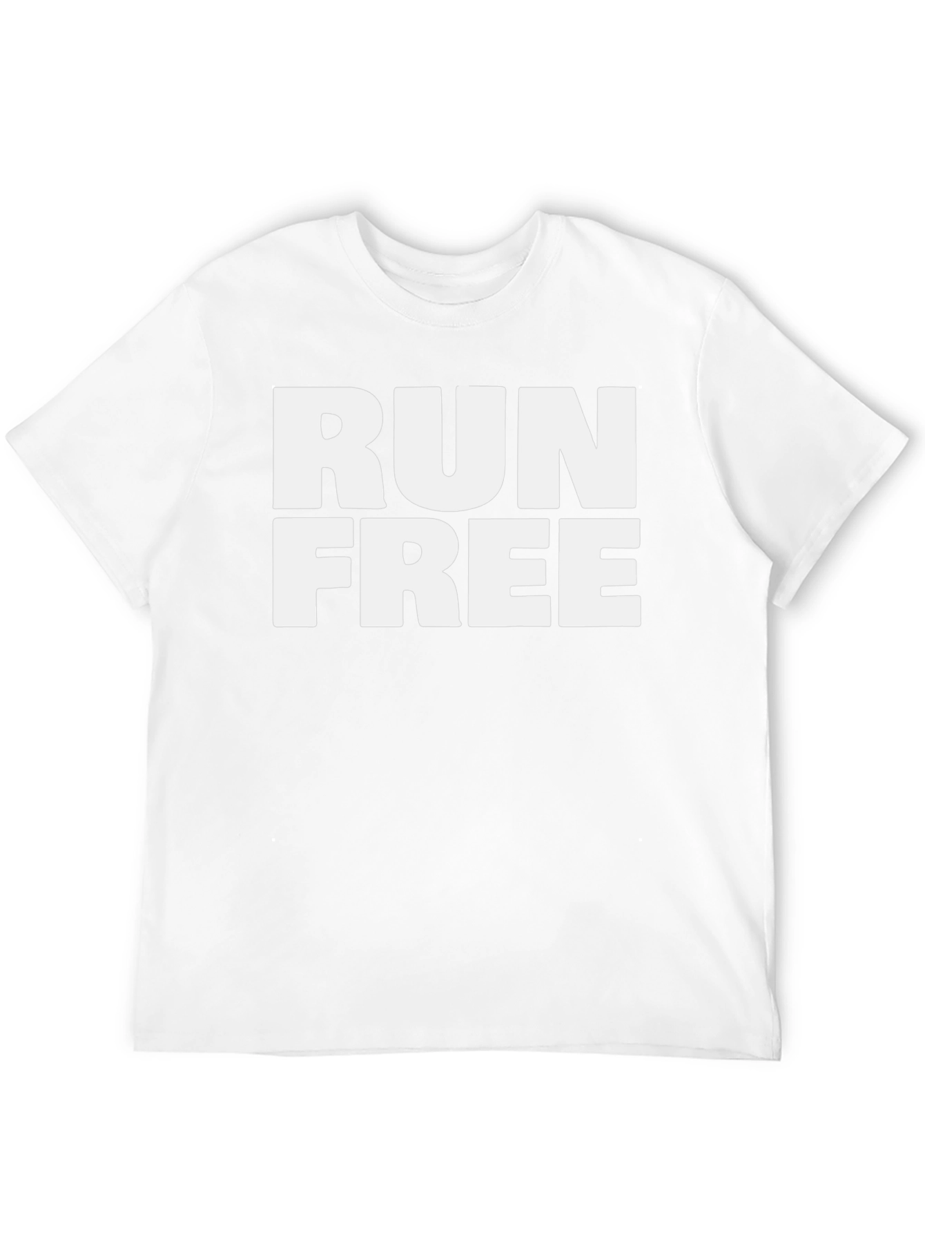 Run Free Black Graphic T-Shirt