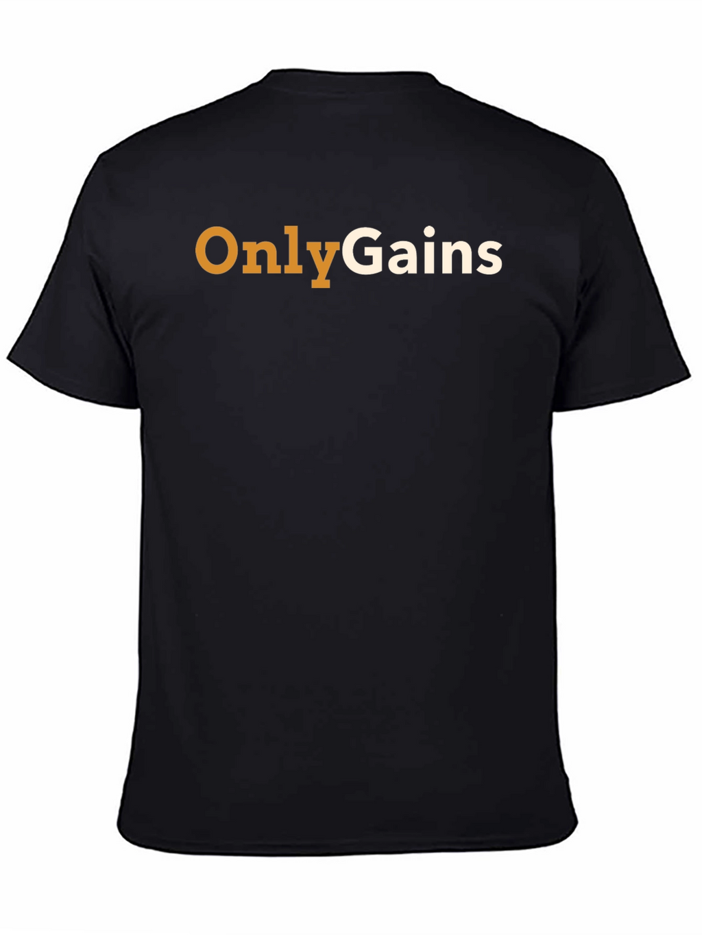 Only Gains Black Cotton T-Shirt