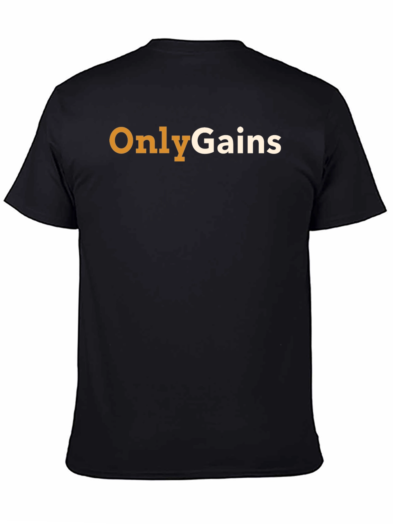 Only Gains Black Cotton T-Shirt