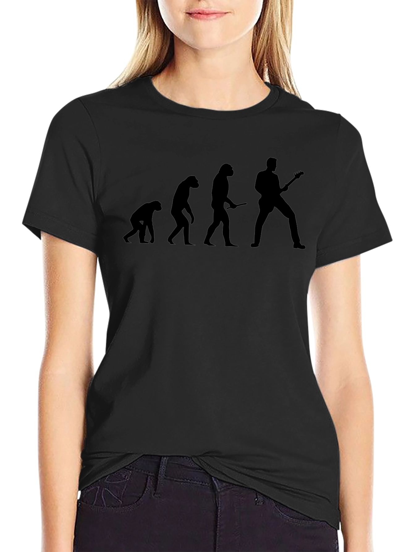 Evolution of Rock T-Shirt - Black Cotton Tee