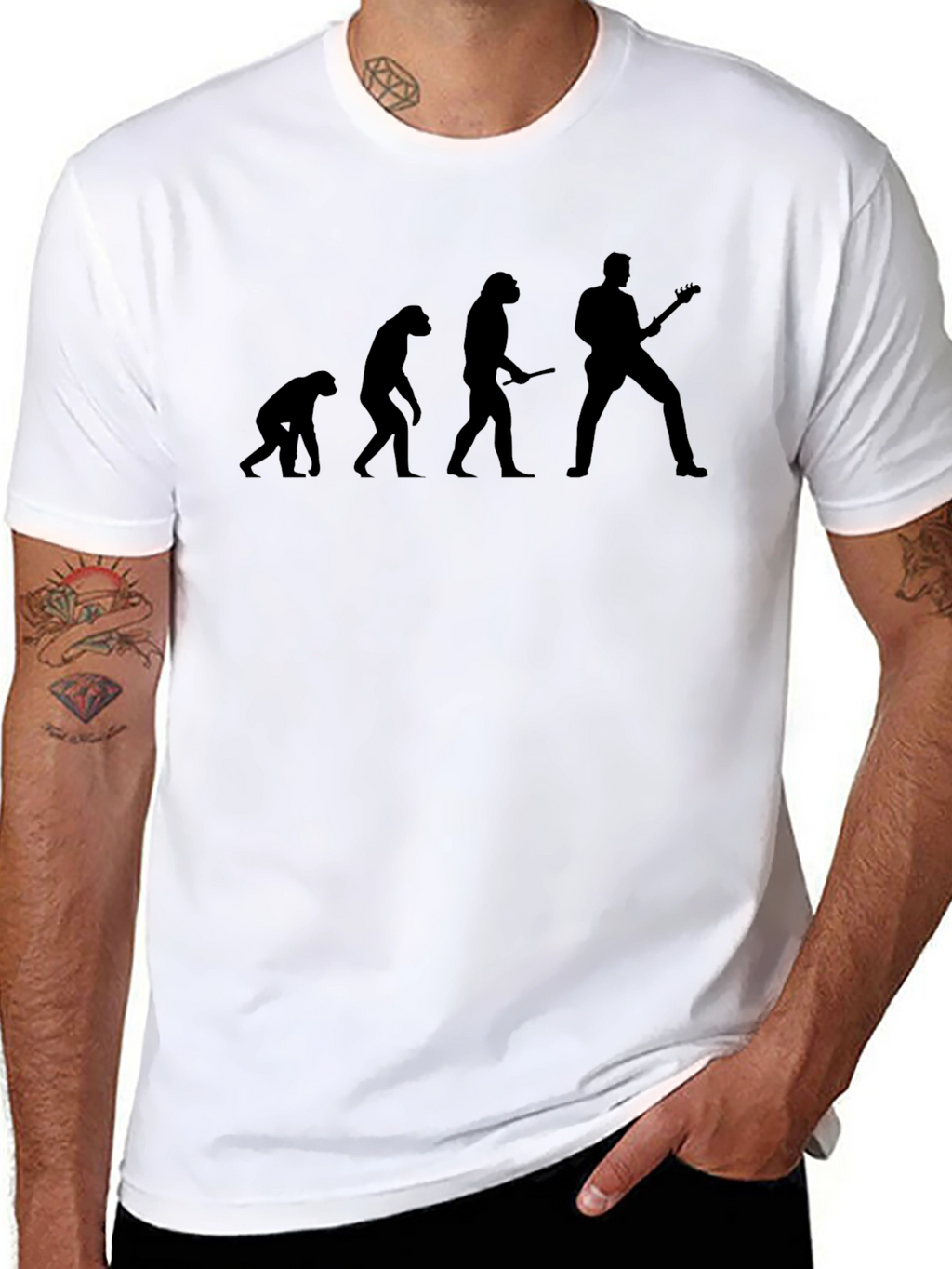 Evolution of Rock T-Shirt - Black Cotton Tee