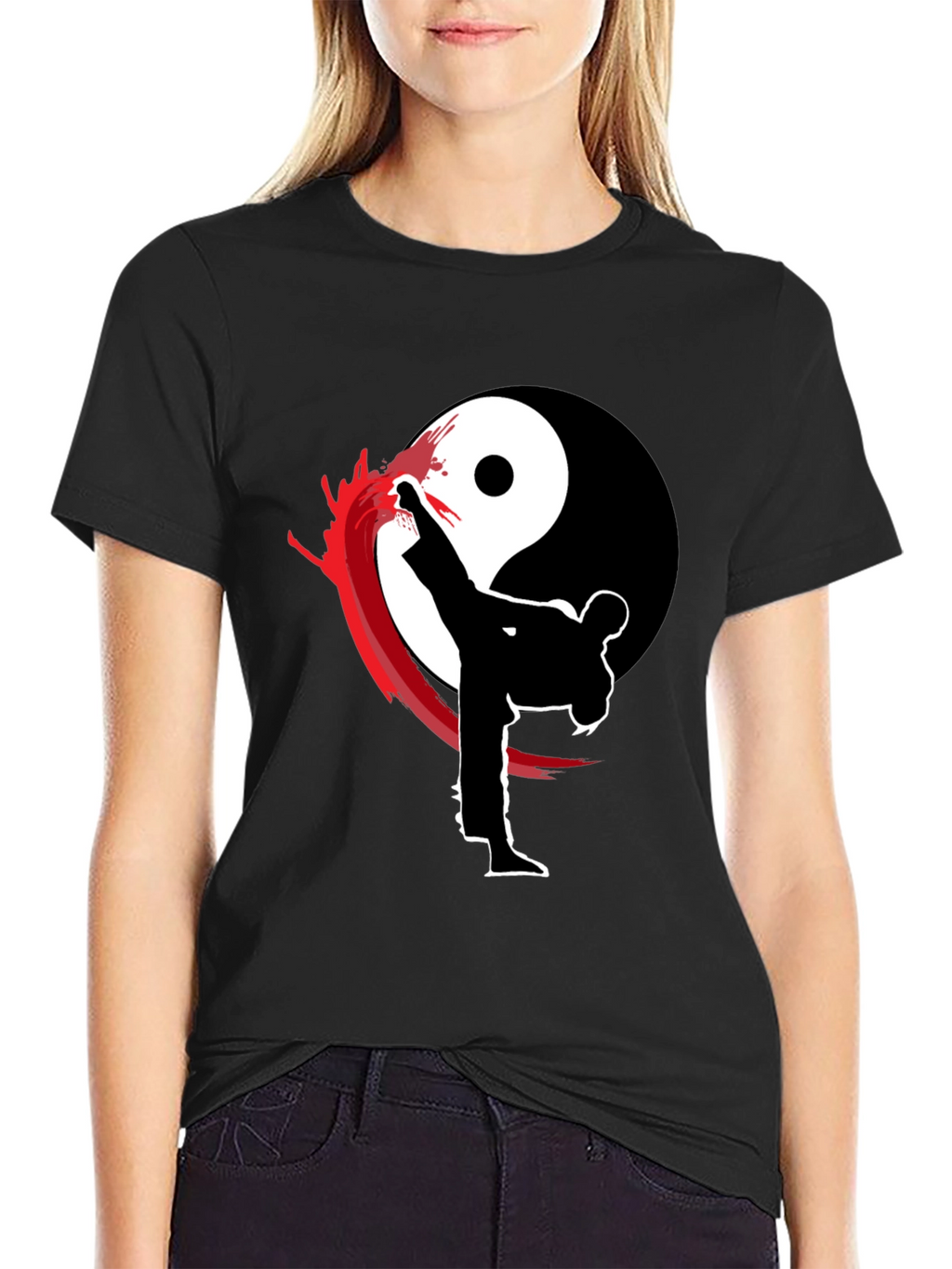 Yin Yang Martial Arts Graphic T-Shirt