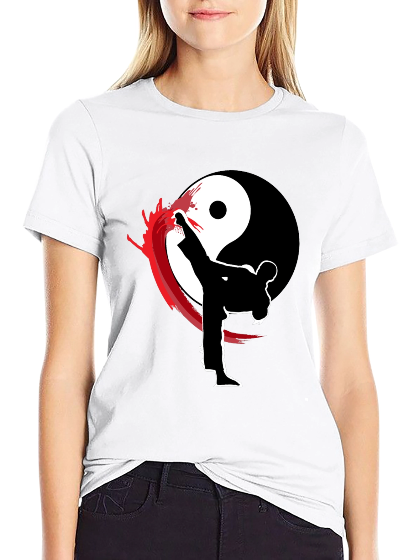 Yin Yang Martial Arts Graphic T-Shirt